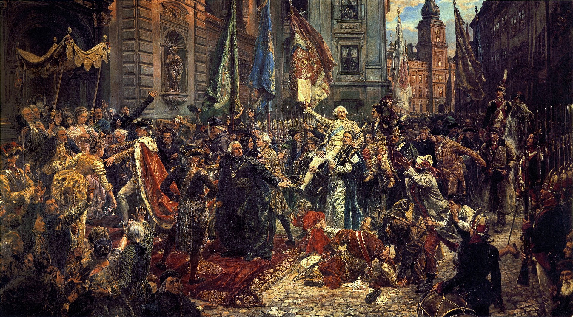 "Uchwalenie Konstytucji 3 maja” – obraz Jana Matejki, 1891.